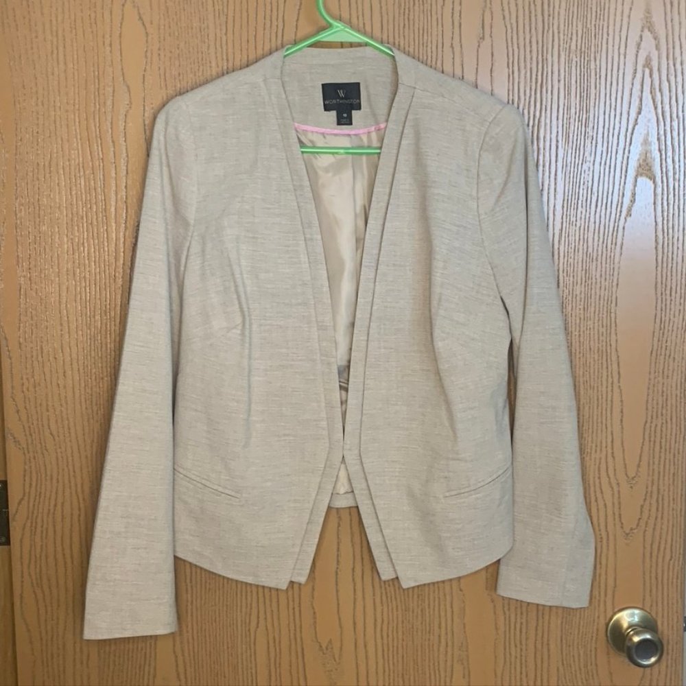 Like New Tan Blazer/Suit Jacket